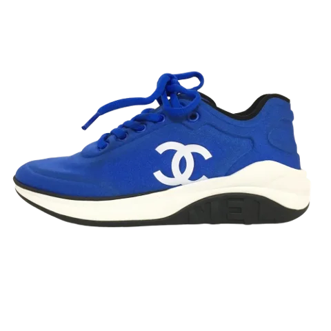 Blue Fabric Chanel Sneakers