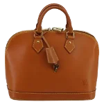 Brown Leather Louis Vuitton Alma