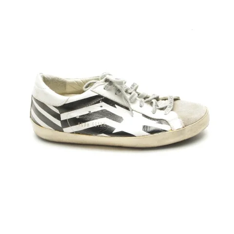 White Leather Golden Goose Sneakers