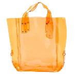 Orange Plastic Alexander McQueen Tote