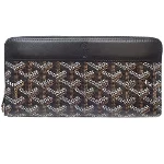 Black Leather Goyard Wallet