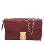 Burgundy Leather Louis Vuitton Saint Germain