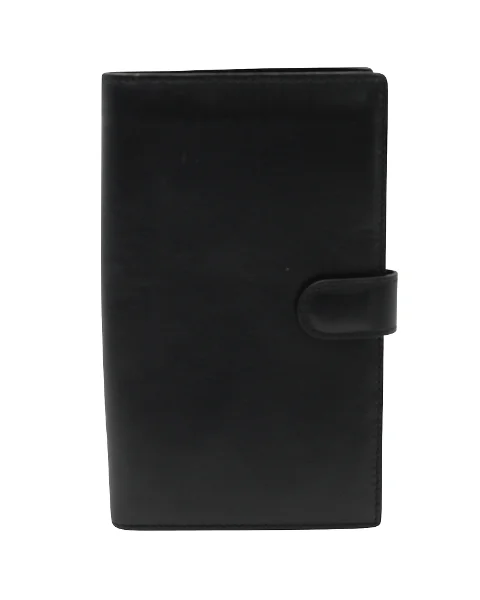 Black Leather Bottega Veneta Wallet