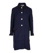 Navy Wool Miu Miu Coat