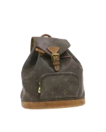 Brown Canvas Louis Vuitton Backpack