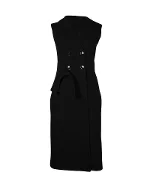Black Wool Dior Coat