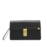 Black Leather Dunhill Clutch