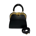 Black Leather Dior Handbag