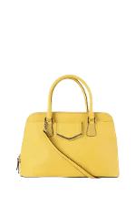 Yellow Leather Calvin Klein Shoulder Bag