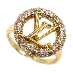 Gold Metal Louis Vuitton Ring