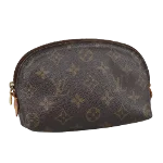 Brown Canvas Louis Vuitton Cosmetic Pouch