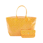 Yellow Canvas Goyard St Louis Tote