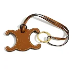 Brown Leather Celine Key Holder