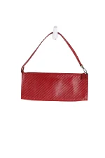 Red Leather Lancel Handbag