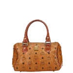 Brown Canvas MCM Handbag