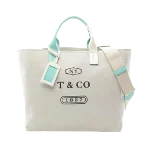 Grey Cotton Tiffany & Co. Tote