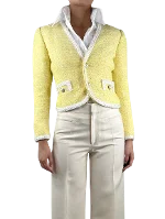 Yellow Fabric Alessandra Rich Jacket