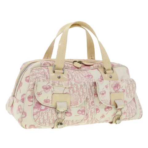Pink Canvas Dior Handbag