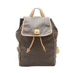 Brown Canvas Celine Backpack