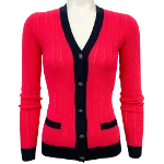 Red Cotton Chanel Cardigan