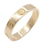 Gold Metal Cartier Ring