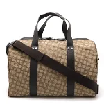 Beige Canvas Dunhill Travel Bag