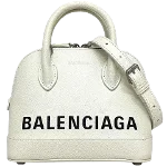 White Leather Balenciaga Ville