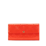 Red Leather Louis Vuitton Wallet