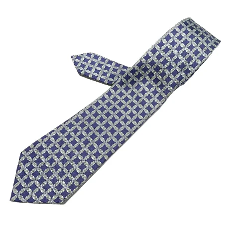 Blue Silk Hermès Tie