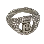 Silver Metal Burberry Ring