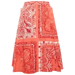 Red Cotton Etro Skirt