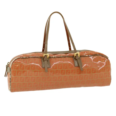 Orange Coated Canvas Fendi Handbag