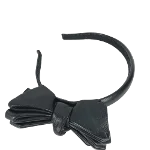 Black Leather Miu Miu Hair Accessory