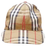 Brown Cotton Burberry Hat