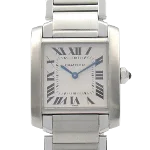 Silver Fabric Cartier Watch