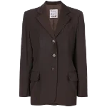 Brown Wool Moschino Blazer