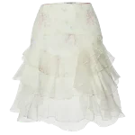 White Silk Sportmax Skirt