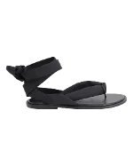 Black Nylon Ganni Sandals