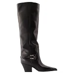 Black Leather Paris Texas Boots