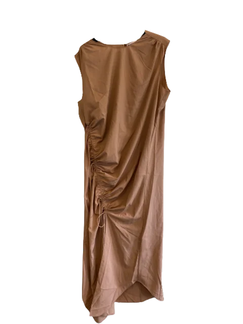 Brown Fabric Designers Remix Dress