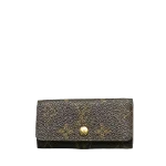 Brown Canvas Louis Vuitton Key Pouch