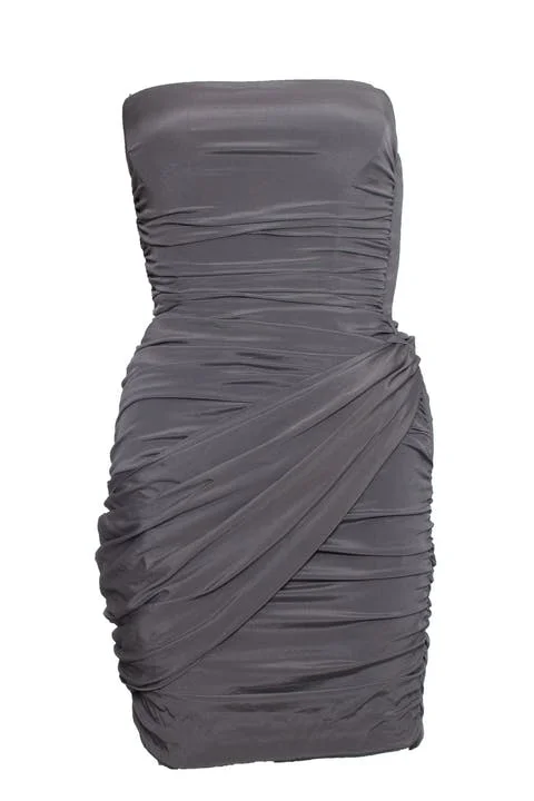 Grey Silk Blumarine Dress