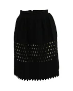 Black Fabric Fendi Skirt