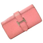 Pink Leather Hermès Key Holder