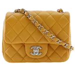 Yellow Leather Chanel Timeless