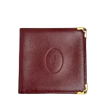 Burgundy Leather Cartier Wallet