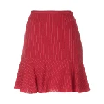 Red Wool Moschino Skirt