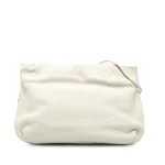 White Leather The Row Shoulder Bag