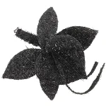 Black Canvas Armani Brooch