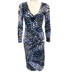 Blue Polyester Roberto Cavalli Dress